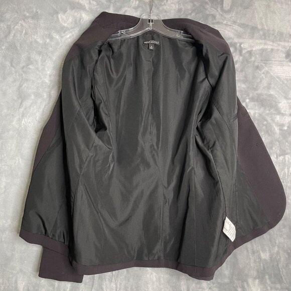 J. Crew Factory Classic Work Blazer Black Womens 6 Careerwear 2 Button Front - Picture 3 of 12